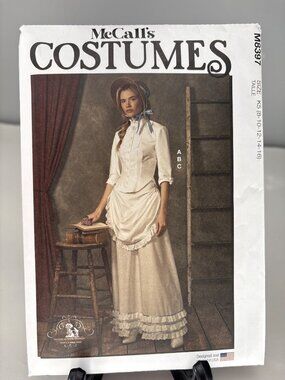 McCall’s M8397 Women’s Historical Costume Pattern Size 8 10 12 14 16 Uncut Sewin